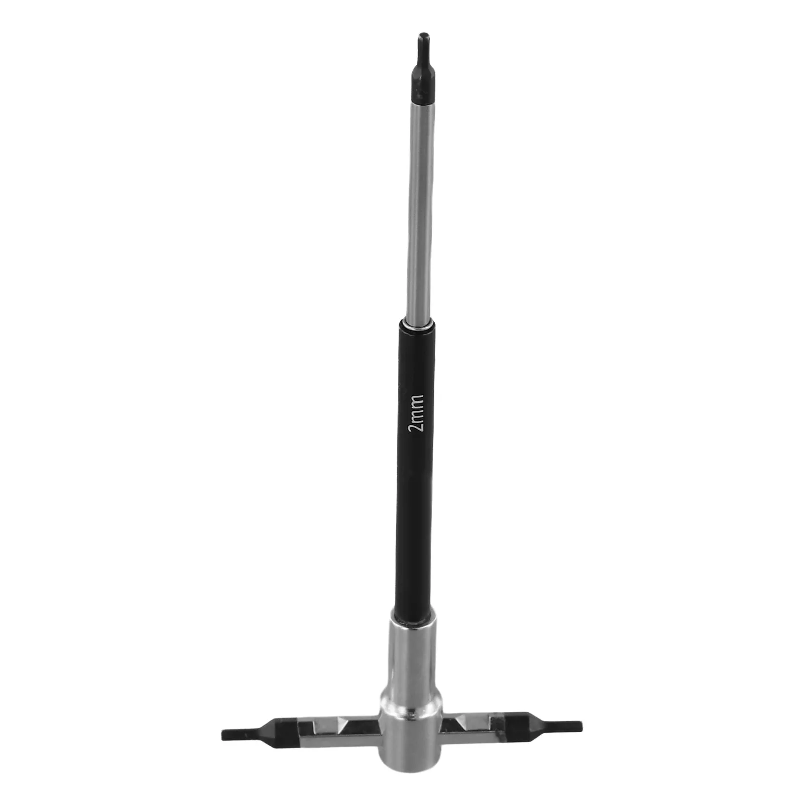 

3-way Design Tool Free-Spinning Wrench Black Silver T-Handle Repair Tool Long Reach Wrench Toolbox Accessories