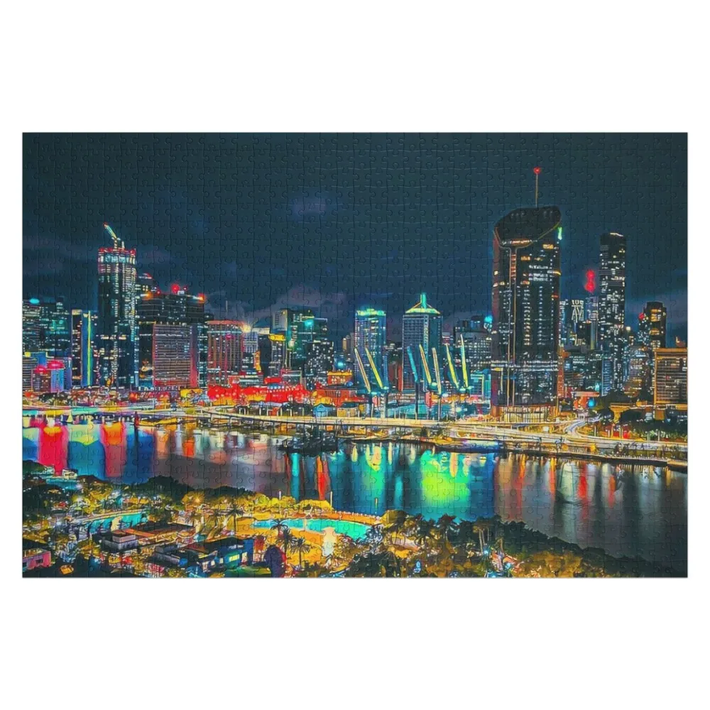 Brisbane Jigsaw Puzzle Anime Customs With Photo Wooden Name Custom Personalized Personalized Gift Ideas Puzzle