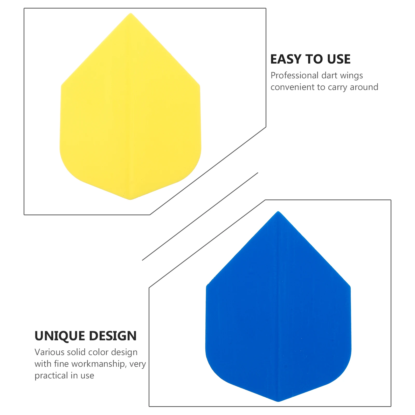 Sports Wing Solid Color Tail Wings For Accessories Outdoor Diy Durable Professional Wings Hobby Beginner Casual