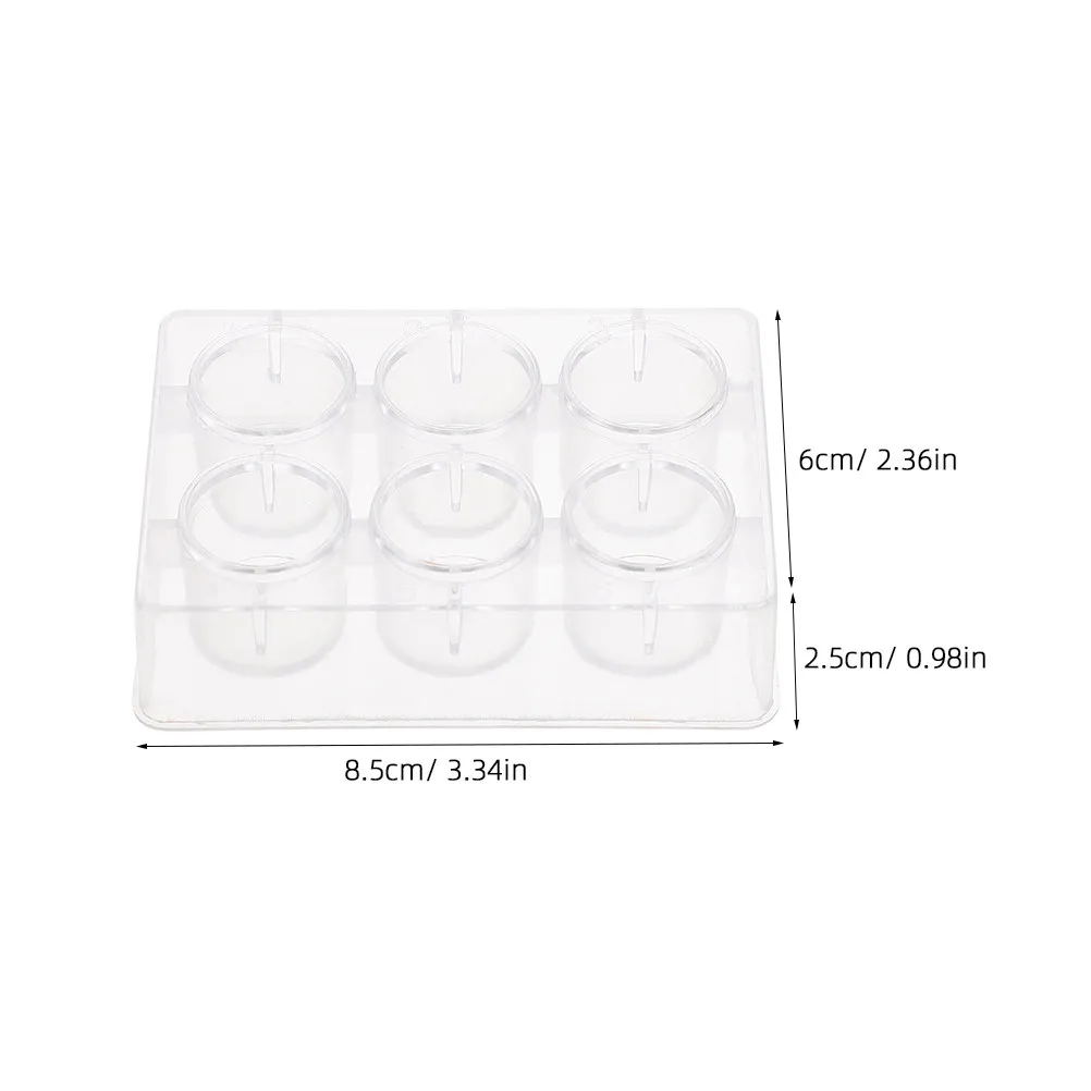 10Pcs Reaction Plates High Quality Plastic Experiment Boards 6 Hole Multifunctional Well Plates Laboratory Supplies Chemical