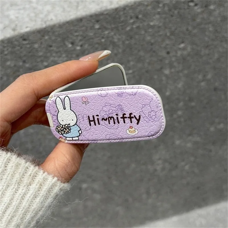 Cartoon Kawaii New Style Cortex Purple Mirror Sticky Mobile Phone Holder Telescopic Creativity Fashion Simple Exquisite Miffy