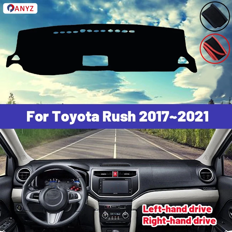 トヨタ-ラッシュ-2017-2018-2019-2020-2021-車用ダッシュボードカバーマット-サンシェード-遮光パッド-カーペット-紫外線防止-高品質