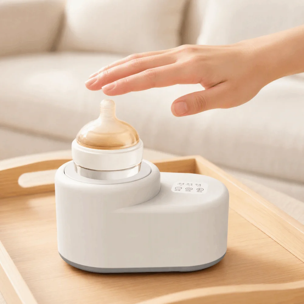 Constant Temperature Baby Milk Warmer Electric 2-in-1 Baby Milk Mixer Portable Temperature Control Bottle Heater Travel