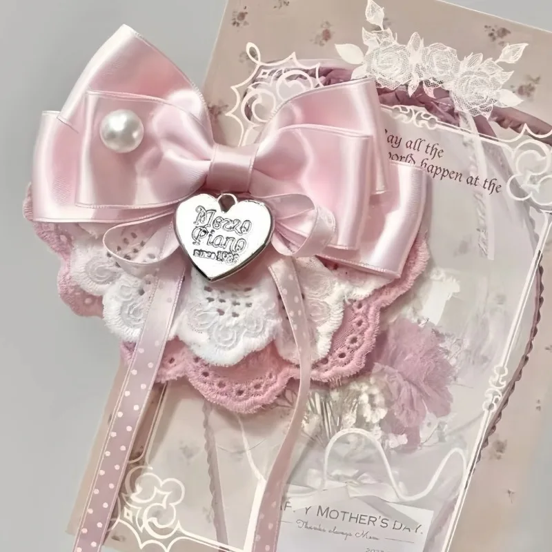 New Sweet Pink Bow Skirt Love Hair Clip Cute Girl Hairpin Side Clip Duck Billed Clip Women Accessories Festival Gift Wholesale