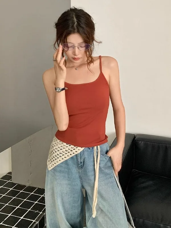 Brtte bianco con imbottitura sul petto Bellissimo gilet Ba-Piece Capispalla da donna Autunno Inverno Strato base Top a tubo Sle...