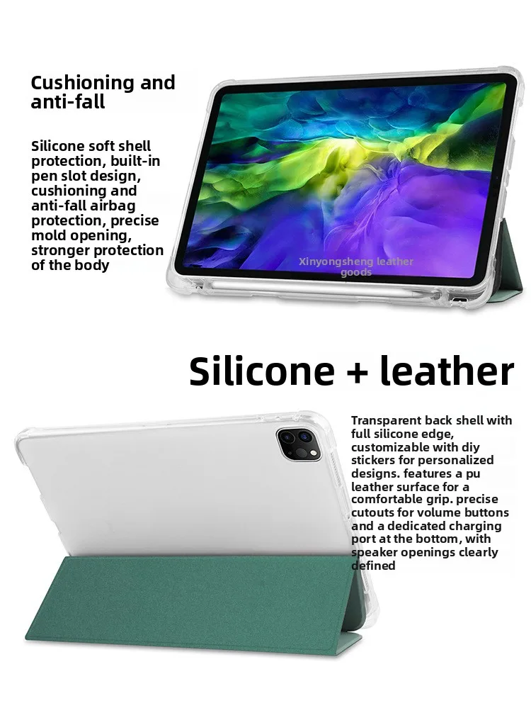 25 Für IPad 10.9 Schutzhülle 10.2 Airbag Anti-Drop-Hülle Tablet Air5 Stiftschlitz – Detail 7
