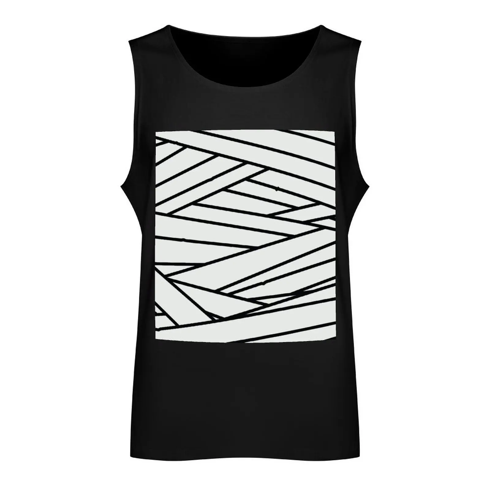 Anime Ninja Bandage Aesthetic Tank Top sleeveless Men's t-shirts Body man