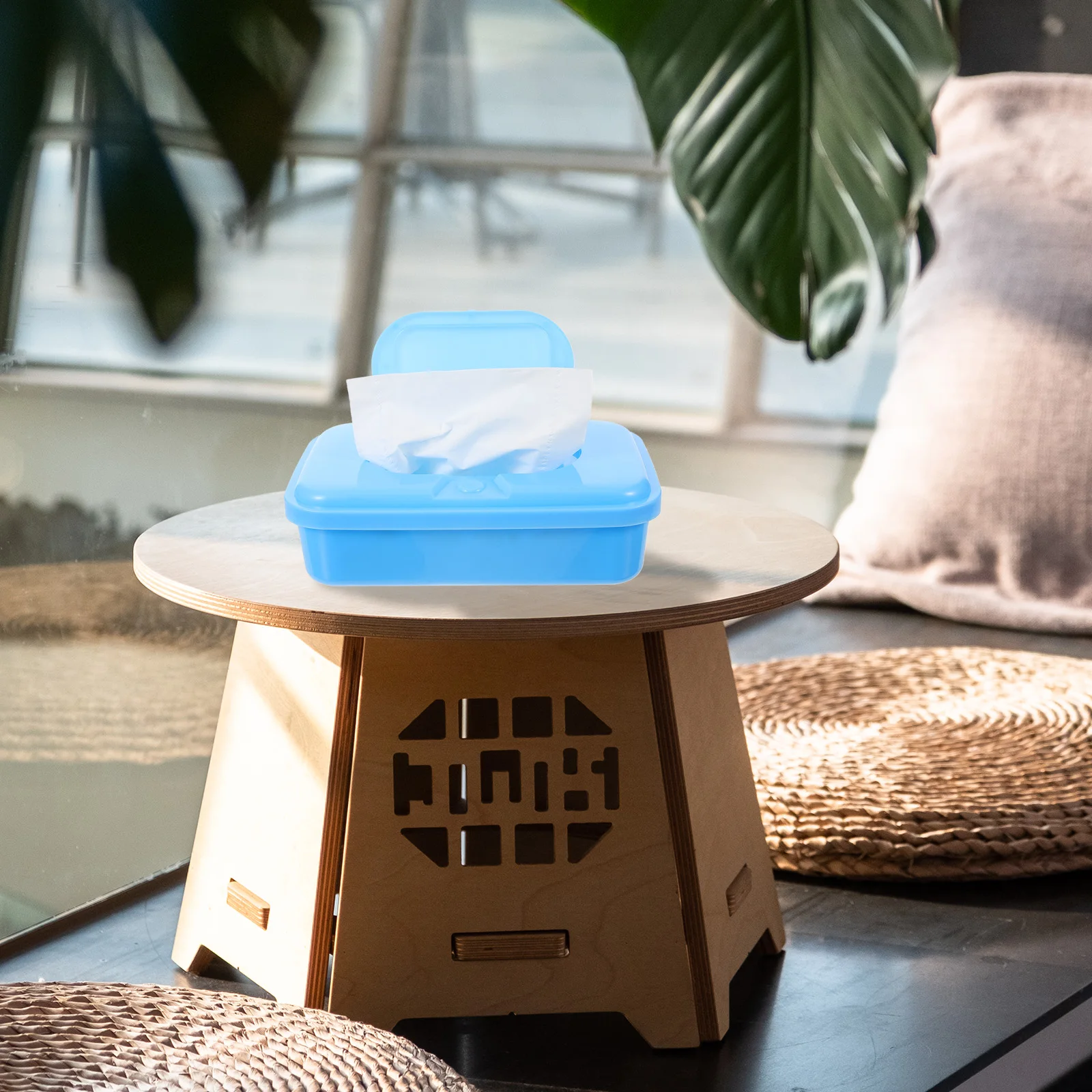 

3pcs Wet Wipes Dispenser Wipes Box Low Profile PP Plastic Container 55mm Height Refillable Travel Holder Nursery Use