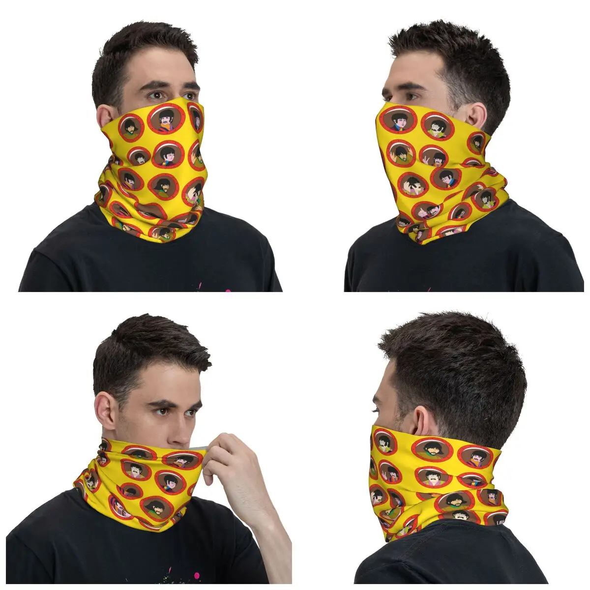 Custom The Beatle Heavy Metal Rock Neck Gaiter Women Men UV Face Shield Winter Bandana Scarf for Ski