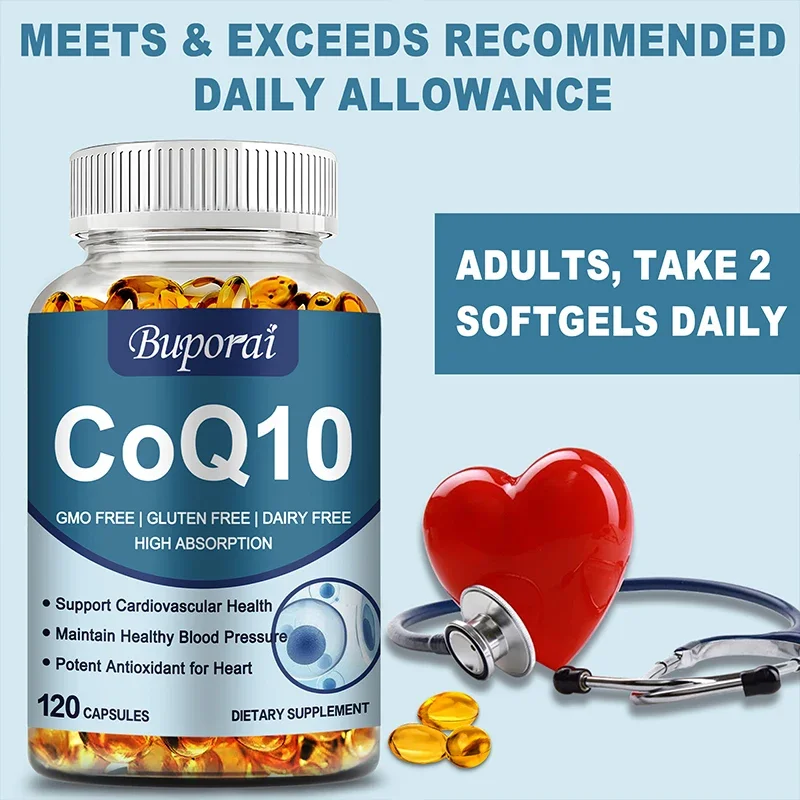 Coenzyme Q-10 - Natural Antioxidant for Cardiovascular Health Helps Boost Cellular Energy Output and Immune System