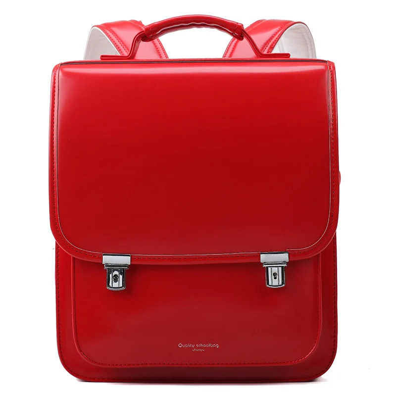 Japanese Style Hard Shell Backpack for Kids、School Bag with Protective Spine、Waterproof Randoseru Backpack、Boys/Girls Primary