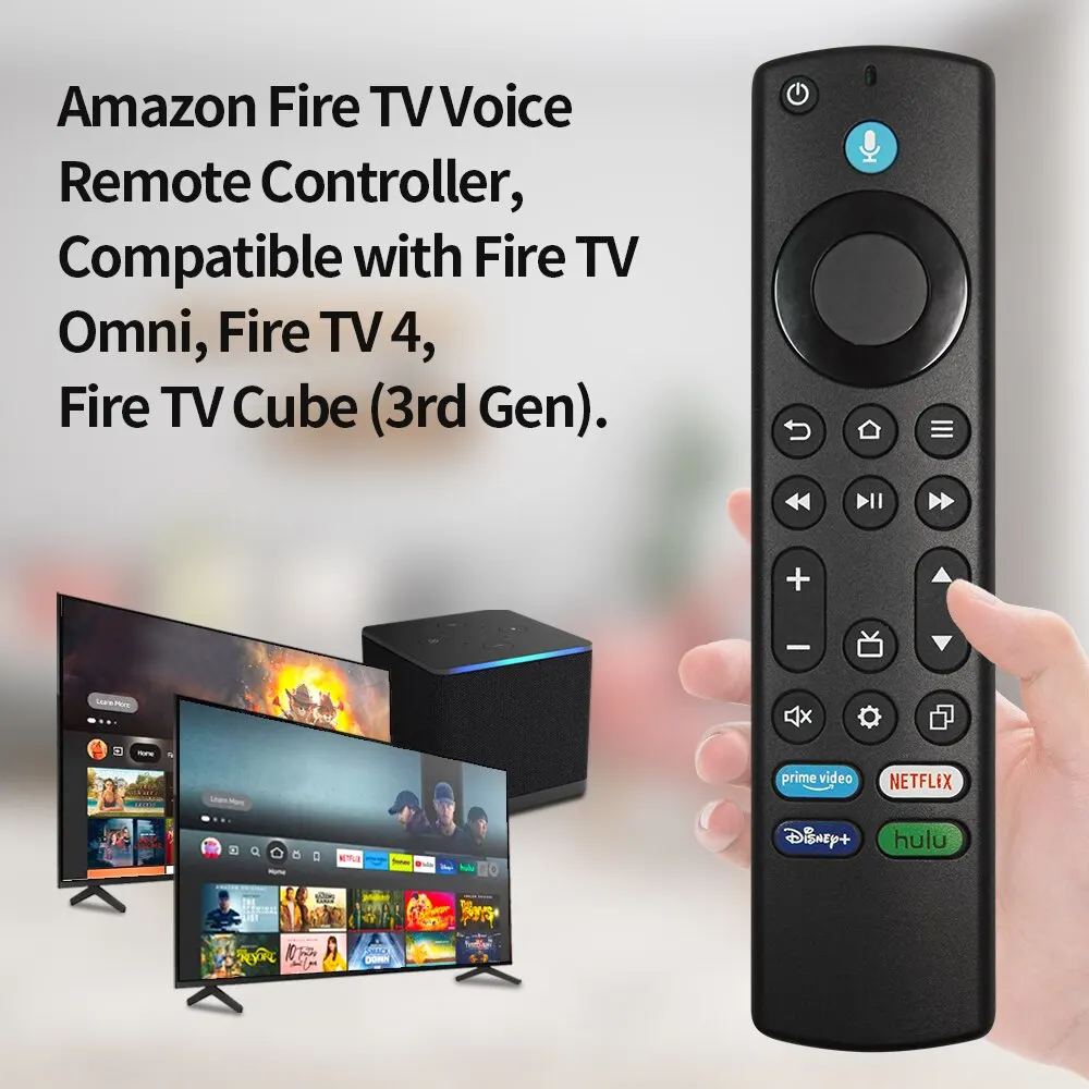 Pilot zastępczy Fire TV Alexa, pilot głosowy (4. generacji), używany do Fire TV Omni Series lub Fire TV 4-Series Smart TV