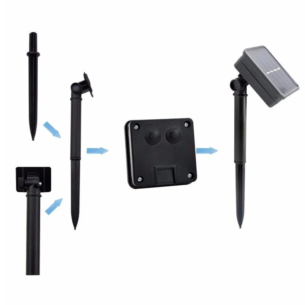 50 مصباح LED يعمل بالطاقة الشمسية للعطلات، حبل متعدد الألوان، مقاوم للماء، جنية تعمل بالطاقة الشمسية #4