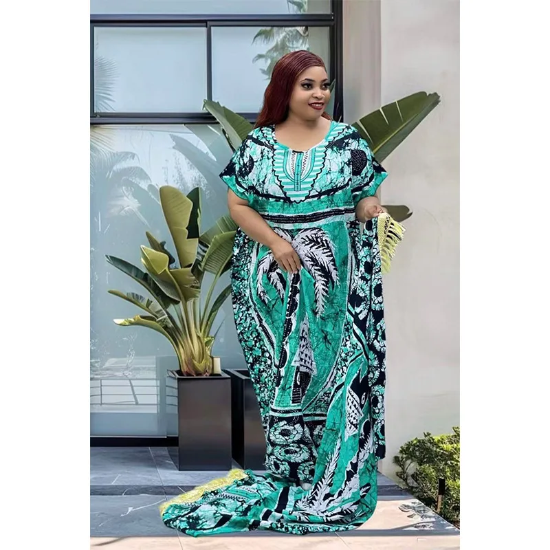 

2026Африканская женская мусульманская мода Абая Бубу Дашики Анкара наряд вечернее платье Дубай Кафтан халат Марокаин-африканские платья