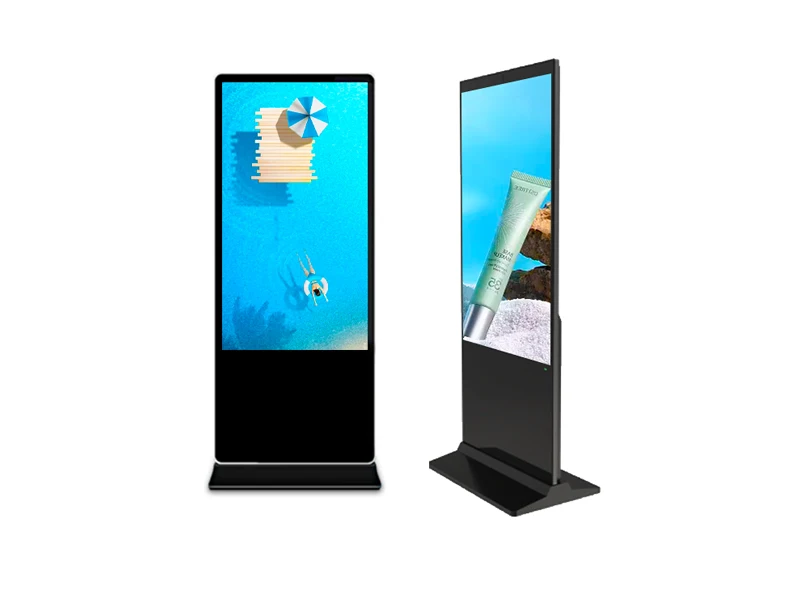 Pantalla Interactiva Táctil 4K de 55 Pulgadas, Kiosco Independiente, Máquina de Publicidad Digital, Pantalla LCD de Pie para Publicidad en Interiores