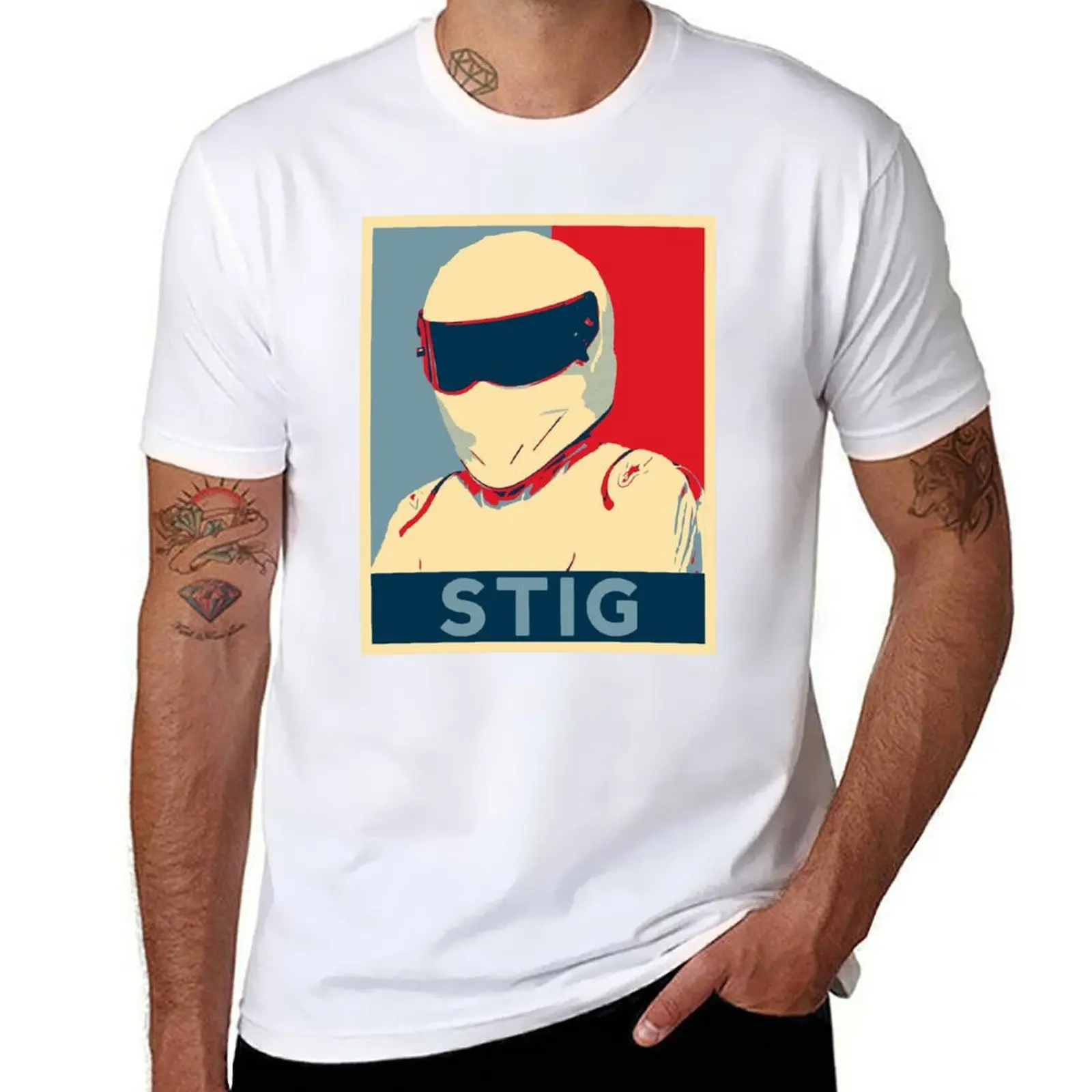 

Stig the Tame Racing Driver T-Shirt cotton t shirt man t shirt for man 100 percent cotton T-Shirt