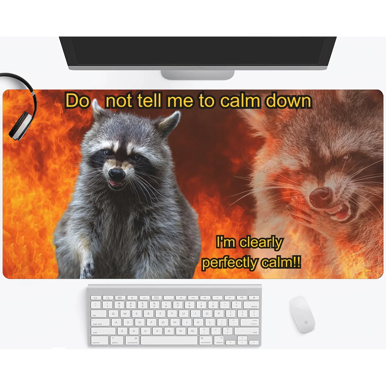 

Joke Diao Diao game mouse pad, large anti-slip desk pad with sewn edges, suitable for offices and homes, high quality