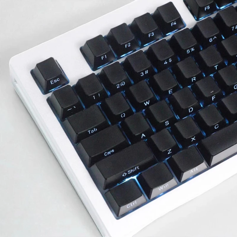 

Полный набор из алюминиевого сплава с 87/108 клавишами серии HL, колпачки для клавиш MX Axis с гравировкой, полупрозрачные индивидуальные механические колпачки для клавиатуры