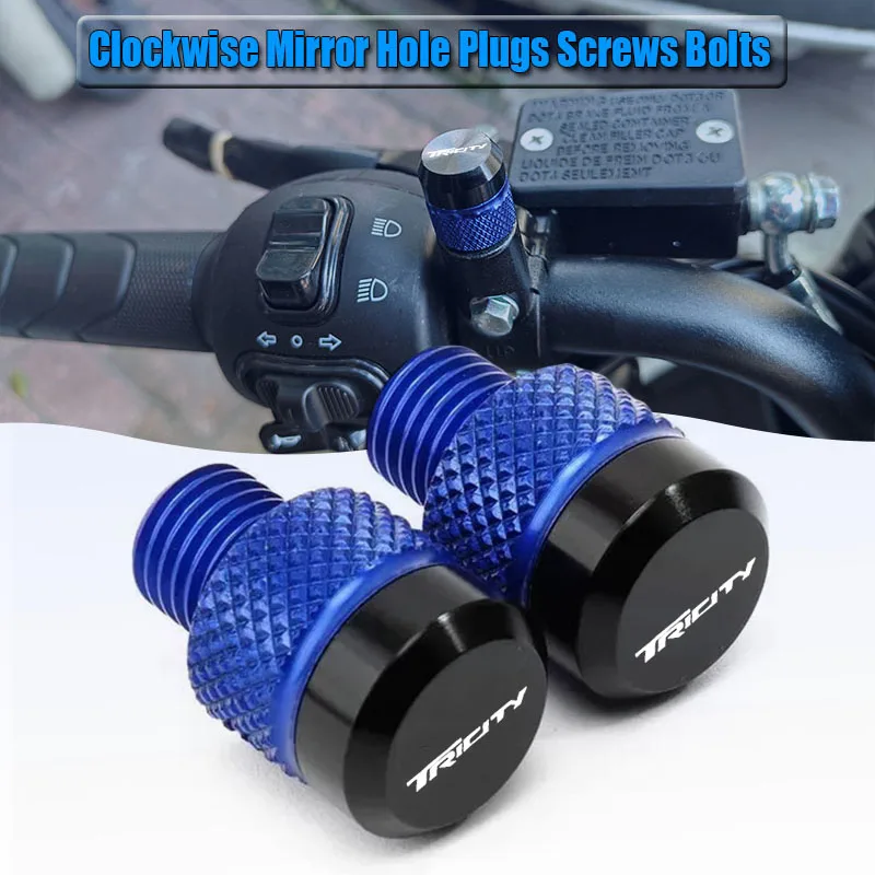 For Yamaha Tricity 125 155 300 TRICITY125 TRICITY155 Accessories Motorcycle CNC Mirror Hole Plugs Screws Bolts Cover Caps