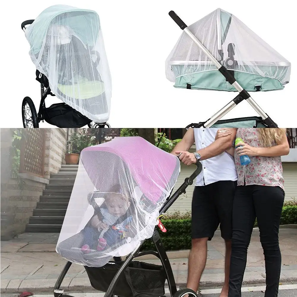 Outdoor Breathable Folding Pushchair Anti-bug Netting Infant Protection Mesh Pushchair Mosquito Net  Mosquito Net
