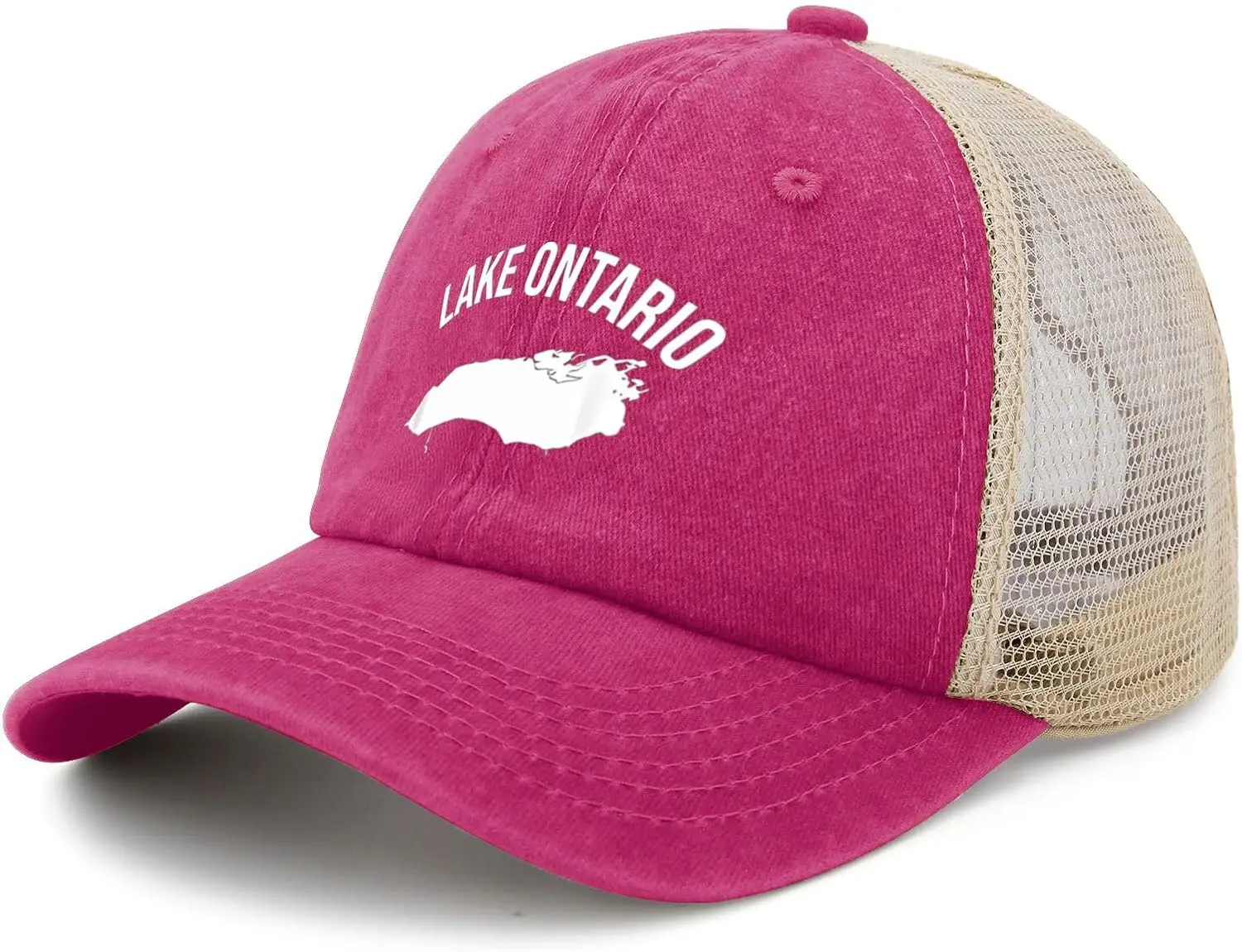Customization Lake Ontario Forever Funny For Women Cool Washed Distressed Baseball Caps