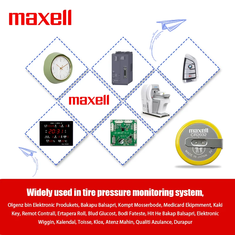 Cr2032 mit 3-V-Knopfbatterie für Reifendruck sensoren für intelligente Geräte