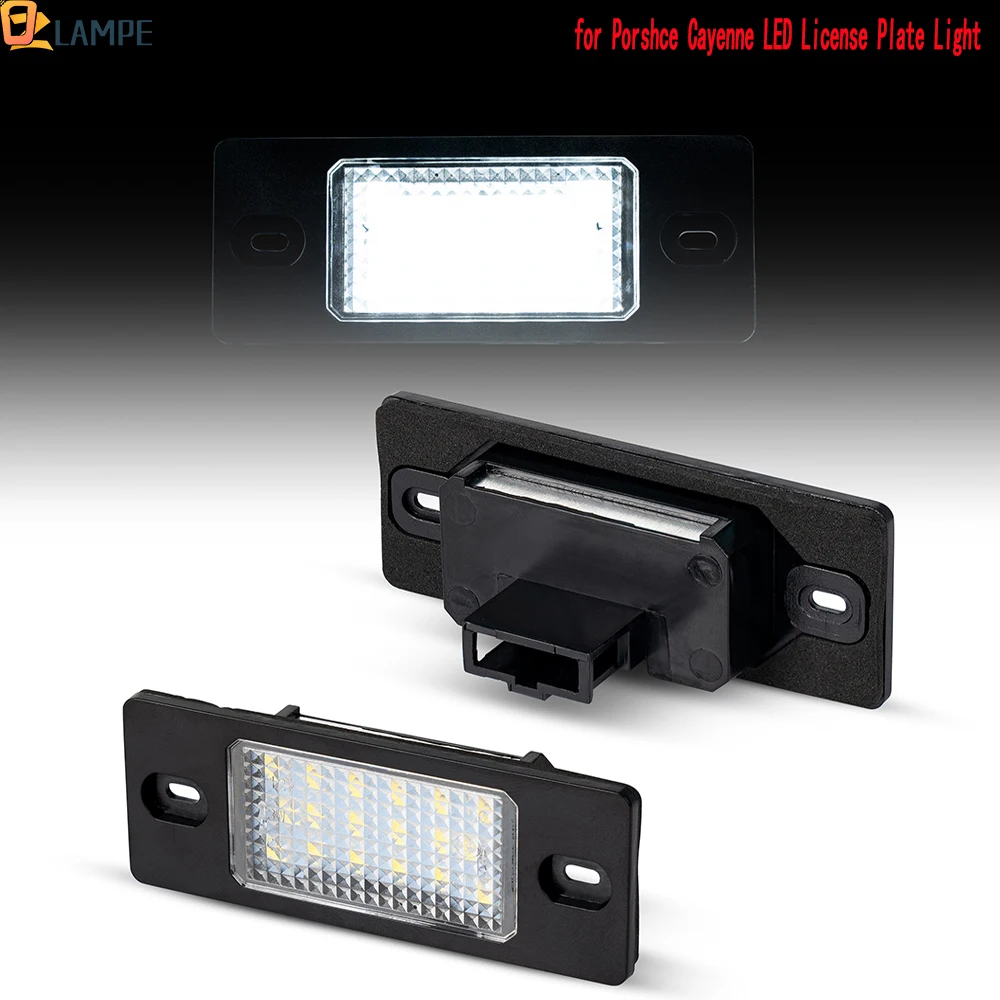 2PCS Super Whiteness LED License Plate Light for Porshce Cayenne 1 2002-2010 Skoda Fabia 1 Stufenheck Combi 1999-2007