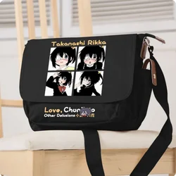 Bolso de mano de dibujos animados de Anime Takanashi Rikka Unsix, bandolera de ocio para adolescentes, bolso de mensajero para estudiantes, B173