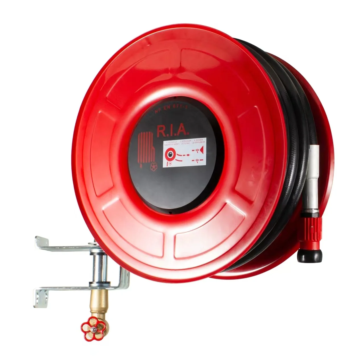 Wall - Mounted Fire Hose Reel, Flexible Rocker Arm