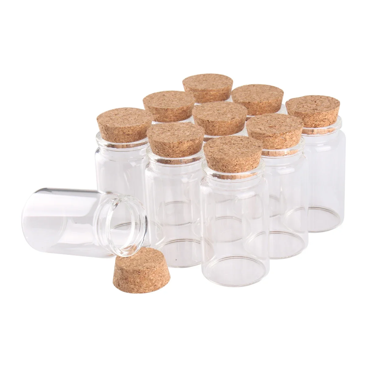 40 pieces 100ml 47x80mm +10 pieces 150ml 47x120mm Glass Bottles Bottles With Cork Stopper Spice Bottle Wishing Bottles