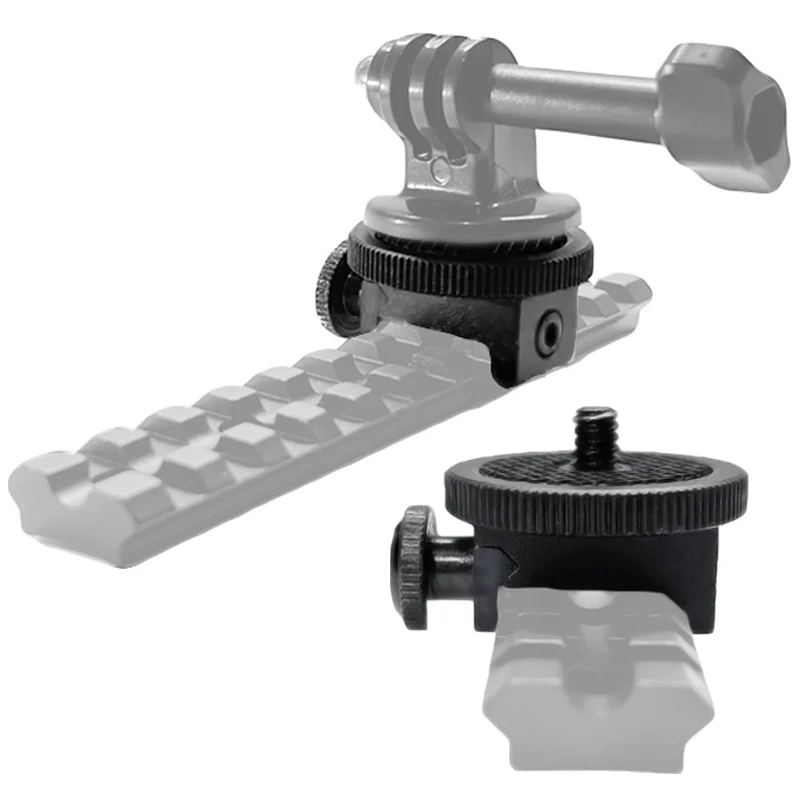 Taktische Picatinny Side Rail Kamera Halterung 21mm bis 25mm 1/4 zoll Schraube Sport Kamera Halterung Adapter für Gopro jagd Zubehör