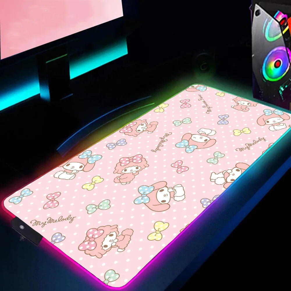 PC 액세서리 LED 마우스 패드 게이머 RGB 애니메이션 마우스 패드, Xxl M-mymelody 데스크 매트, 게이밍 마우스 매트, 마우스 패드 카펫, 대형 책상 Best5 PC 액세서리 LED 마우스 패드 게이머 RGB 애니메이션 마우스 패드, Xxl M-mymelody 데스크 매트, 게이밍 마우스 매트, 마우스 패드 카펫, 대형 책상 Best5