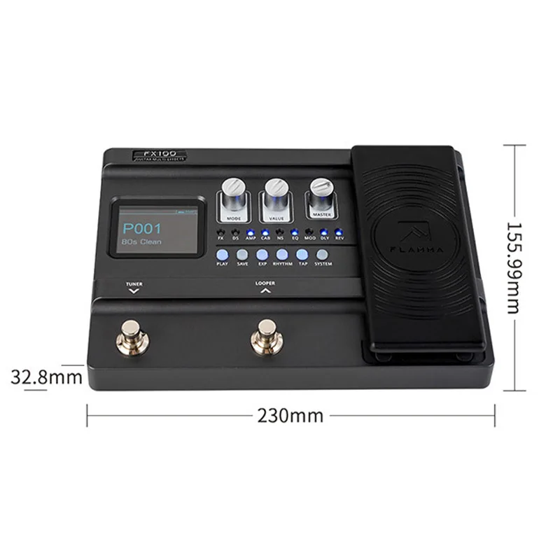 معالج احترافي متعدد التأثيرات لدواسة الجيتار الكهربائي مع 151 نوعًا من التأثيرات 200 إعدادات مسبقة لنمذجة تسجيل Looper Amp #6
