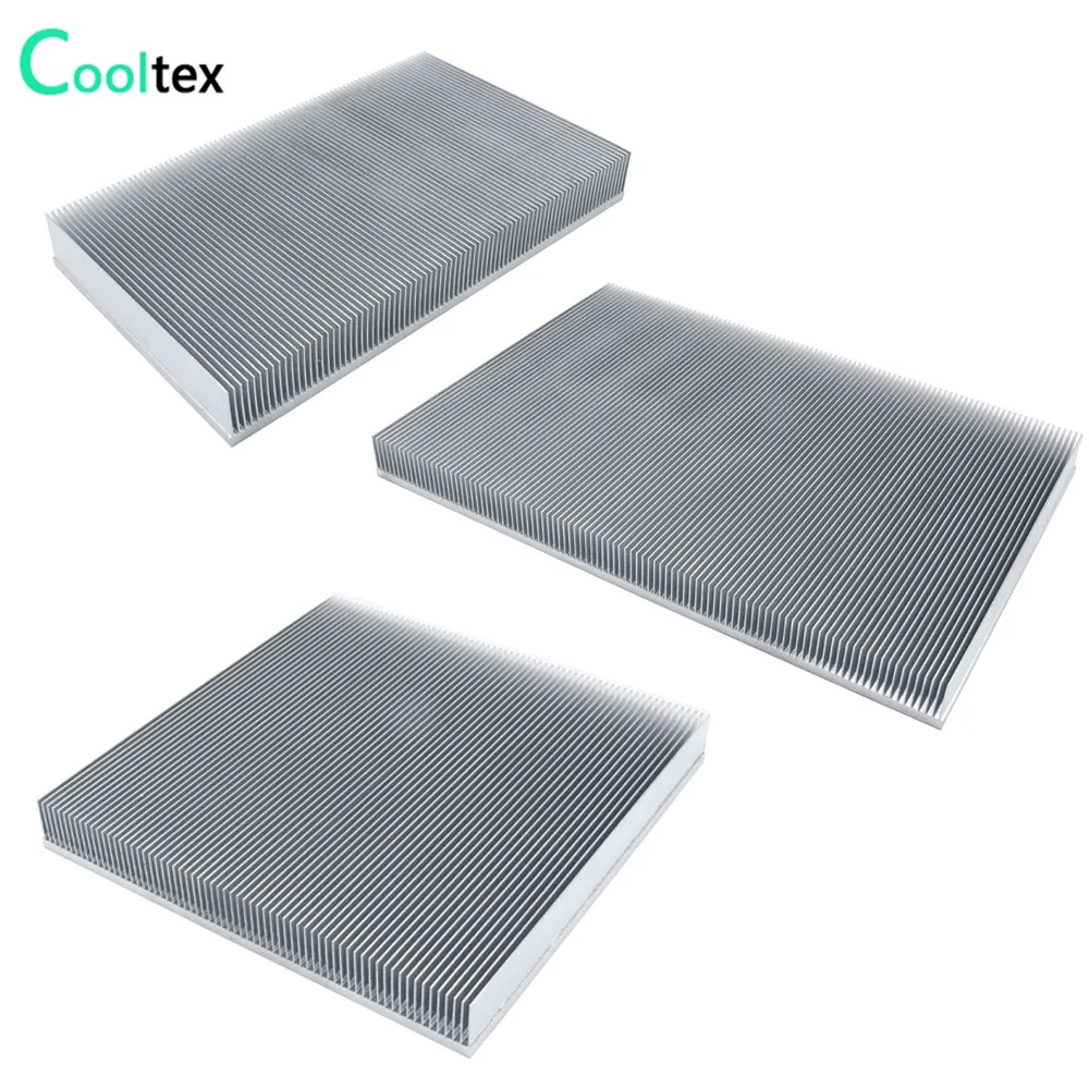 Large Aluminum Skiving Fin Heatsink Heat Sink Cooler Radiator for Electronic Chip LED Power Amplifier Cooling Heat Dissipation