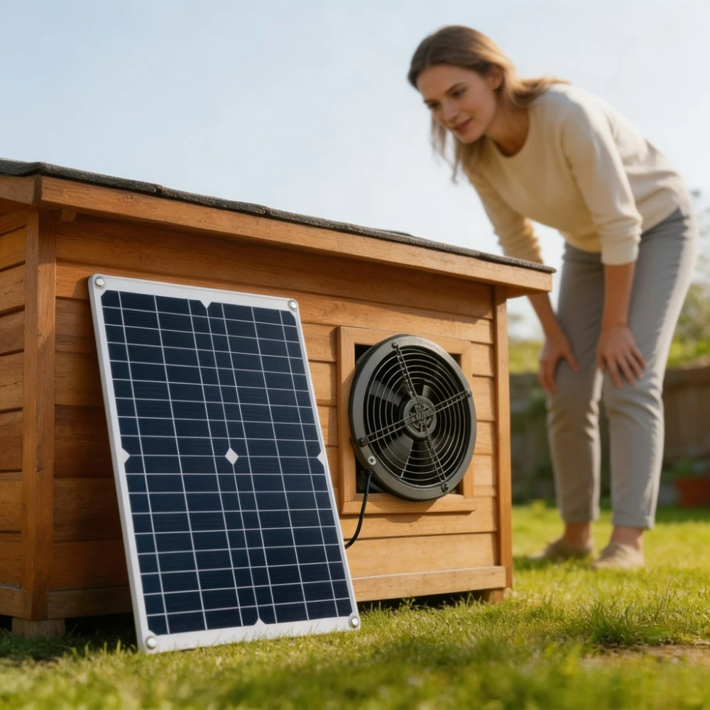 Outdoor Power Vent - Kit de ventilateur solaire 25W, dissipation
