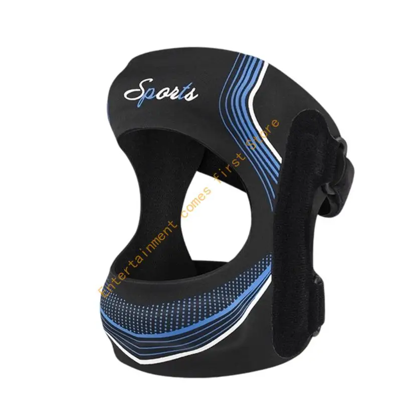 Kneecap Support Wrap High-Stretch Sections and Adjustable Fastening Kneepad for Fitness Training, Running, and Hiking 55KD