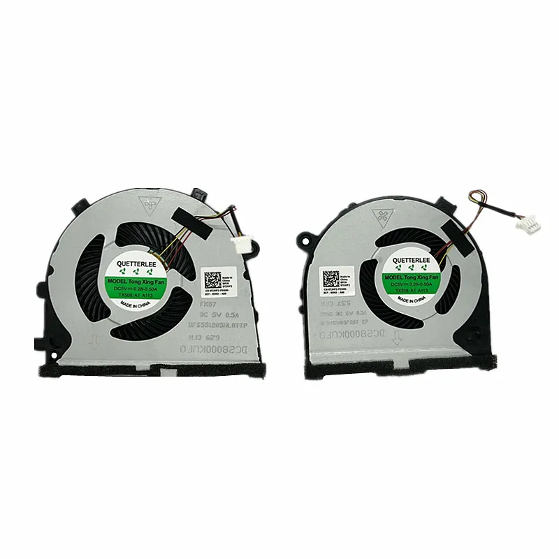 

New CPU GPU Cooling Fan For Dell G3 G3-3579 G3-3779 15 5587 Series Cooler Fan 0TJHF2 TJHF2 0GWMFV GWMFV