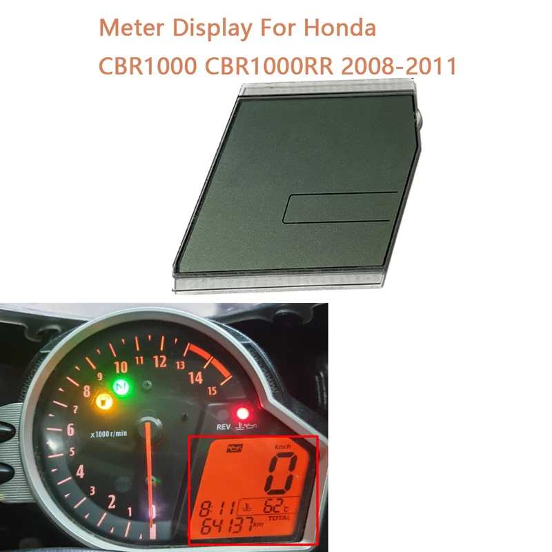 Display del misuratore del motociclo motocnight per Honda CBR1000 CBR 1000 RR SC59 2008-2011 strumento del tachimetro riparazione dello schermo LCD