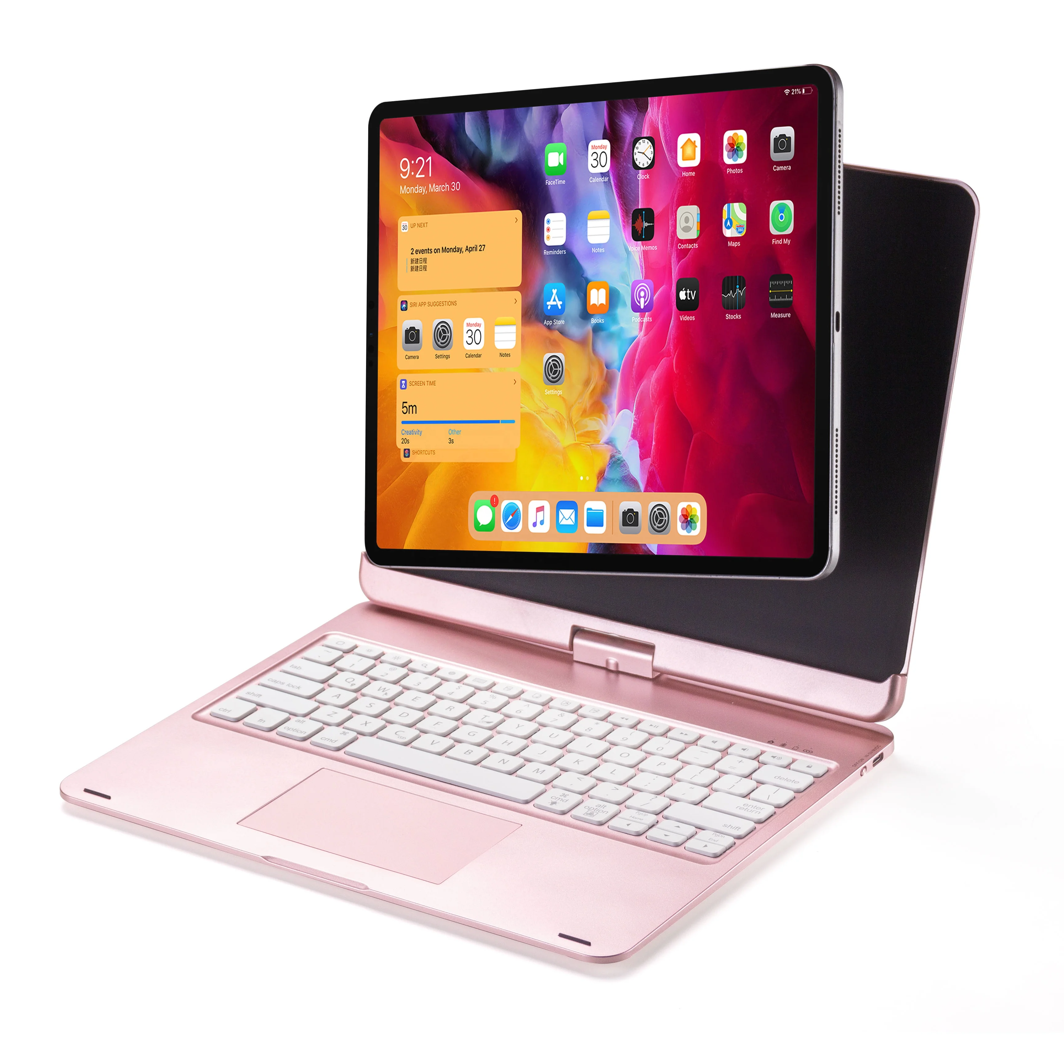 

New Arrival Type-C Wireless 12.9 Inch Magic Keyboard Trackpad Keyboard Case for iPad Pro