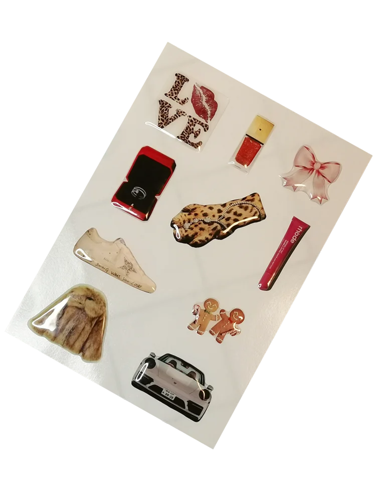 Fashion Expoy Aufkleber-Set für Handyhülle, 3D-DIY, dekorativ, 5 Blatt – Detail 5