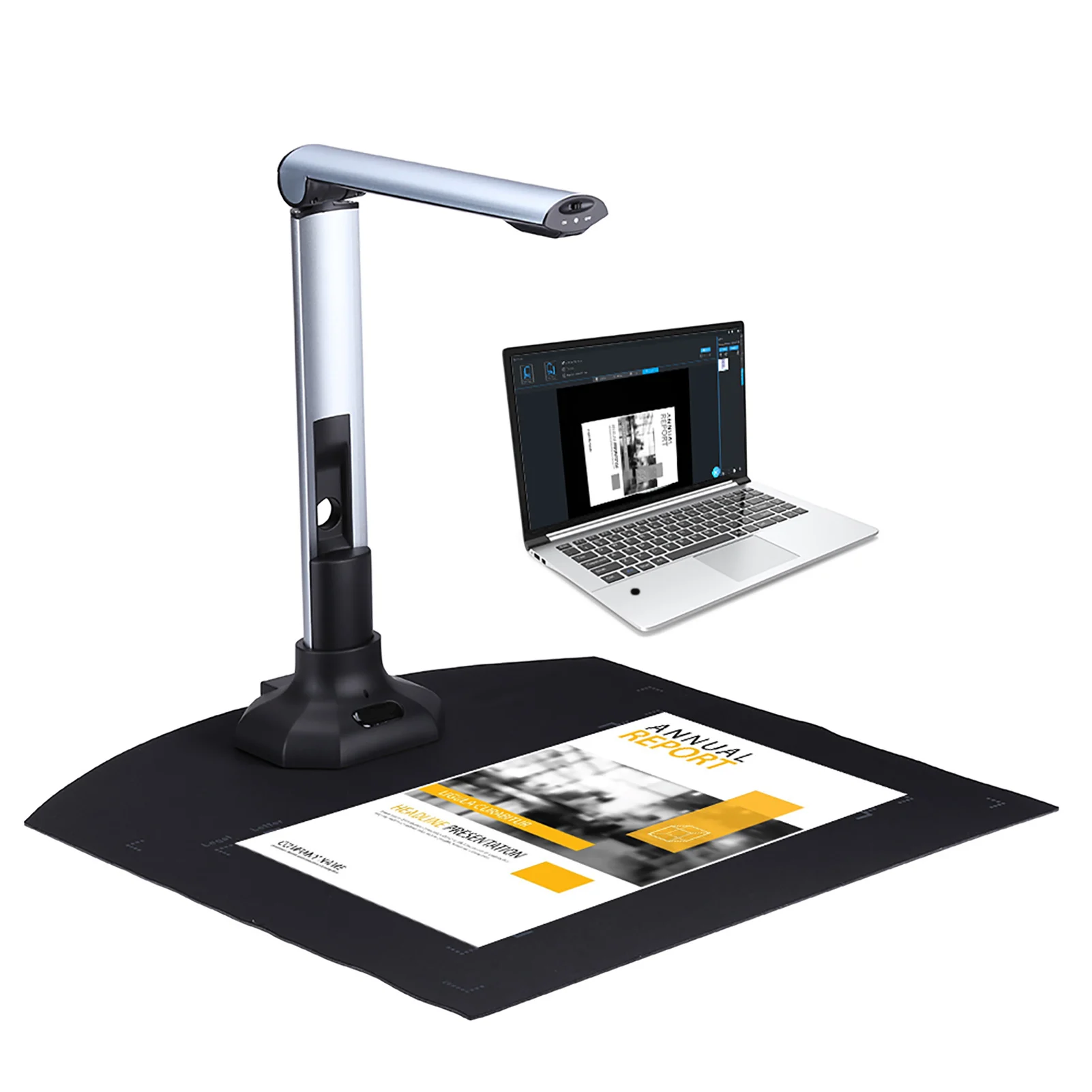 Document Scanner 10MP HD Foldable Portable  Document Camera for Bills ID Cards Books Magazines high definition document camera