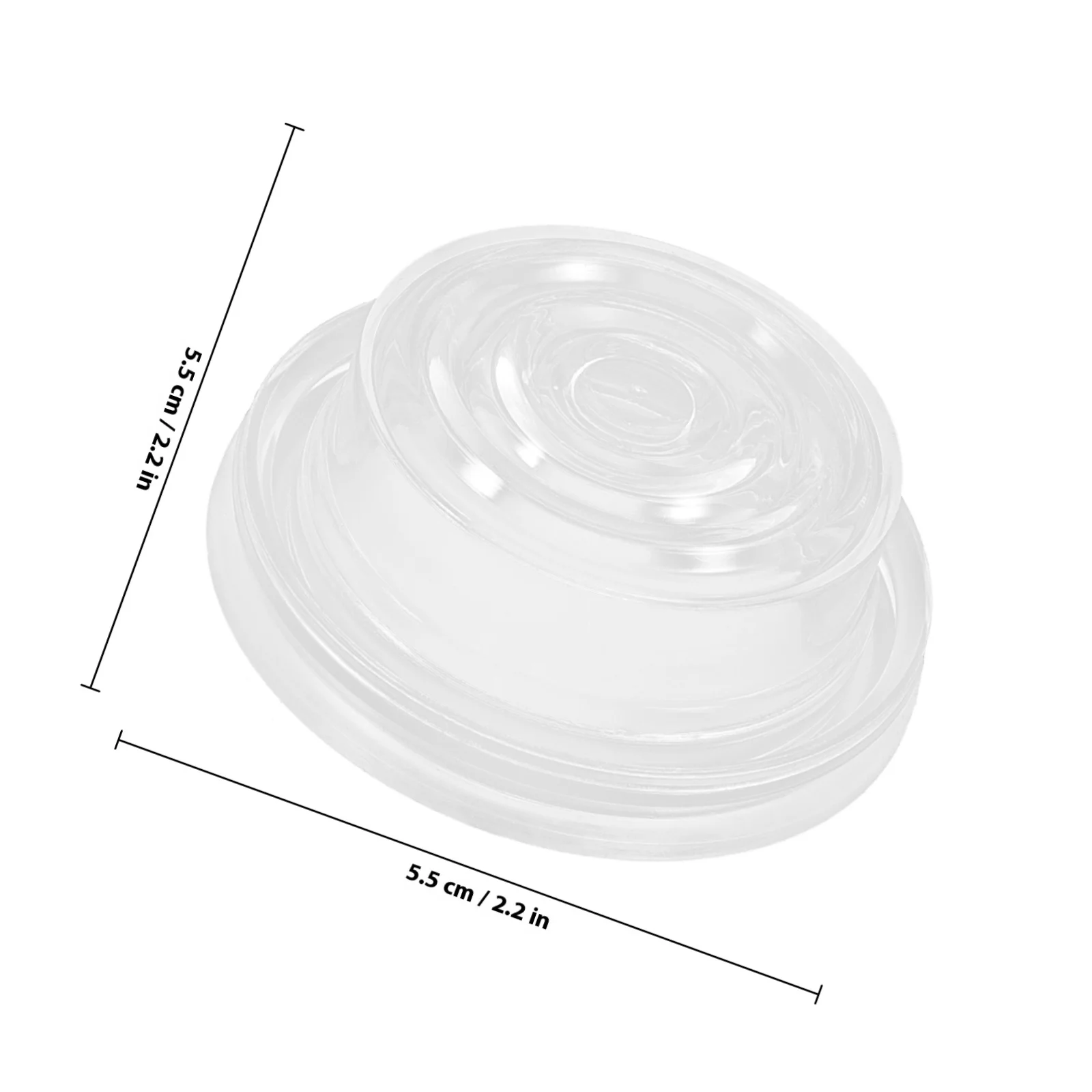 4 قطع من مضخة الثدي الشفافة، مضخة تفريغ سيليكون متينة وآمنة لمستلزمات الرضاعة الطبيعية ومستلزمات الثدي #6