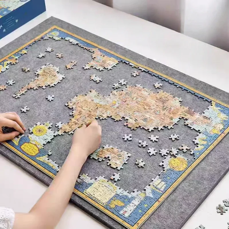 Premium Puzzle Mat, Non-Slip Thick Felt Board with Foldable Storage Felt Mat Puzzle Felt Mat