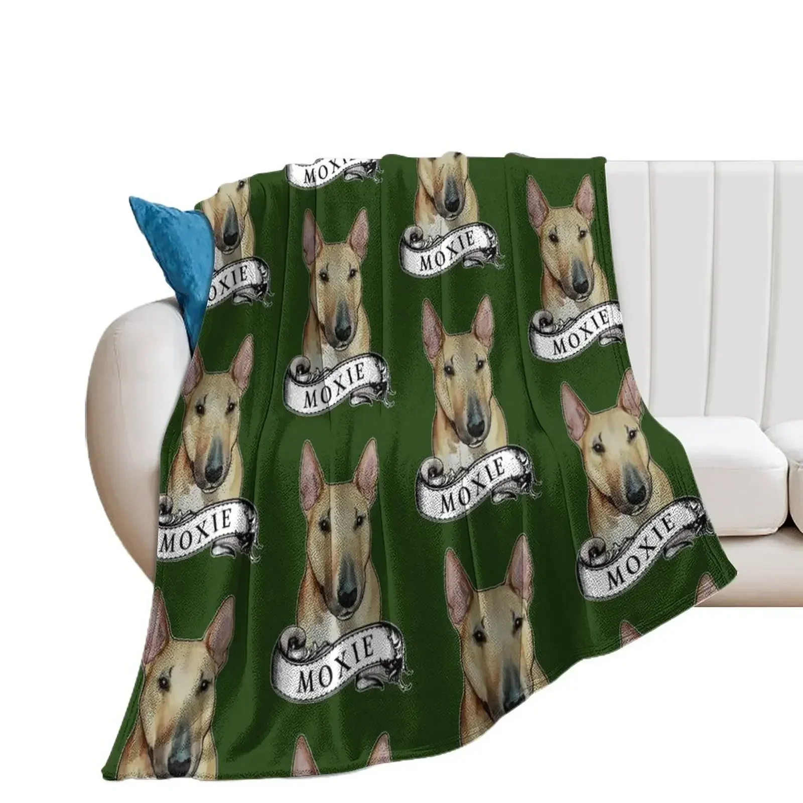 Moxie Bull Terrier Throw Blanket Extra Large Throw Thin for winter Kid'S Blankets