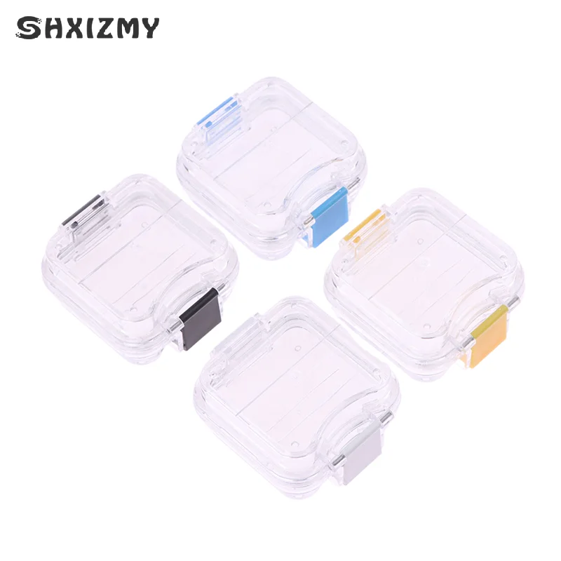 1pcs Denture Storage Box With Transparent Flexible Film Dentist Material Dental Plastic Membrane Boxes Small Dental Crown Box