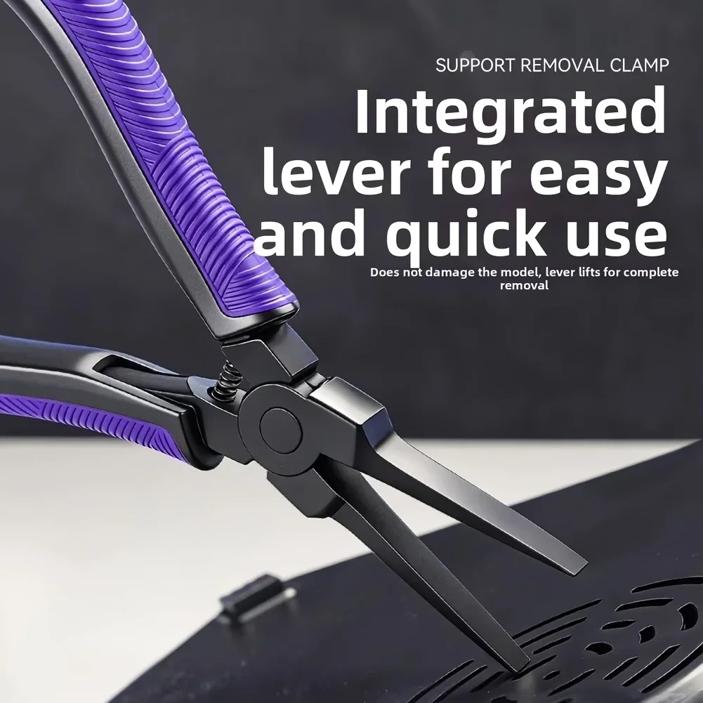 Ultralight CR-V Alloy Steel 3D Printing Support Removal Pliers with Ergonomic Comfort Grip and Flat Head Precision Cutting Tool