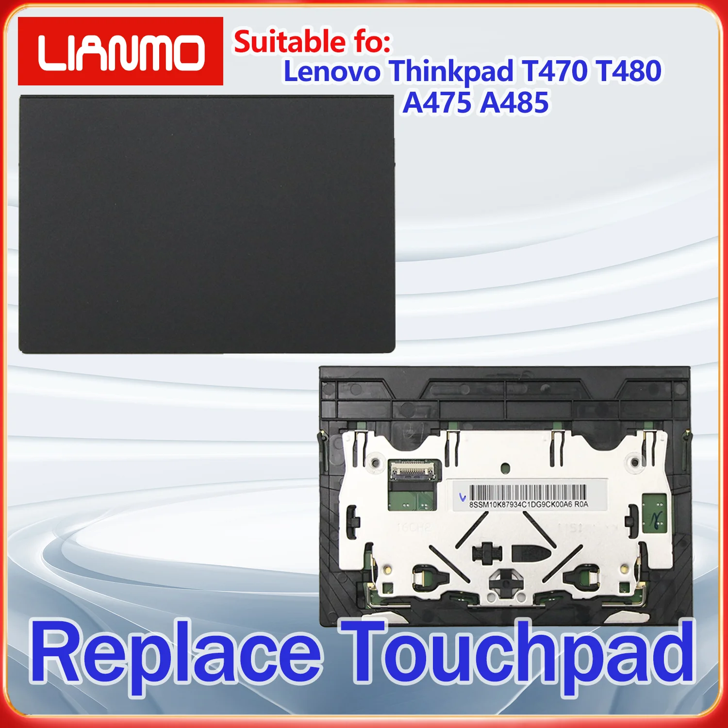 Suitable for Lenovo ThinkPad T470 T480 A475 A485 Notebook Touchpad Mousepad Black 01AY036 01AY044