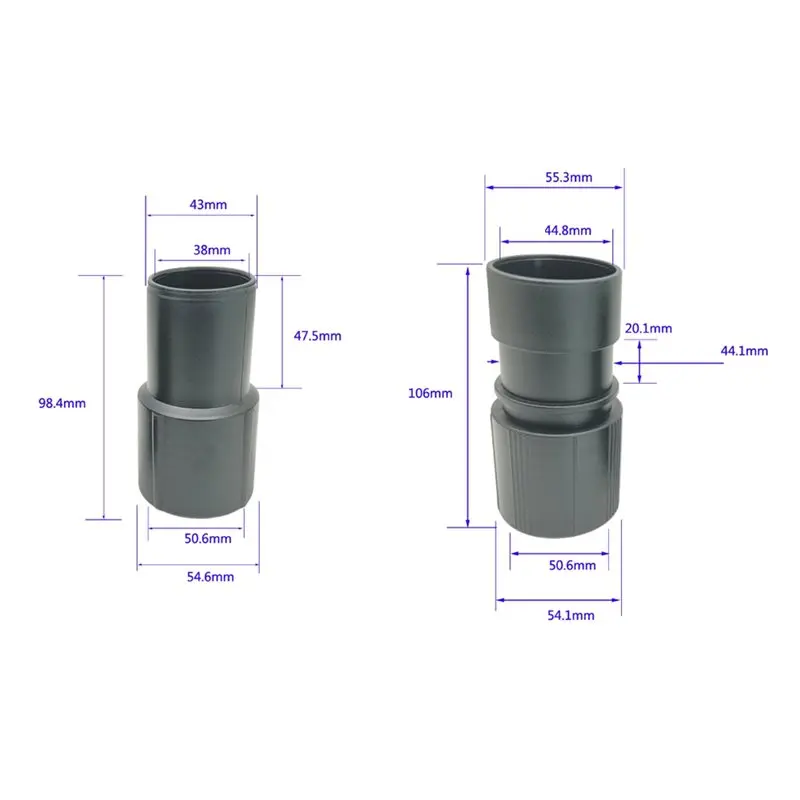 T83C-لمتجر جميع العلامات التجارية Vacs متوافق مع 38 مم ملحقات استخلاص المكنسة الكهربائية الشفافة العالمية مرفق المكنسة الكهربائية الرطبة/الجافة