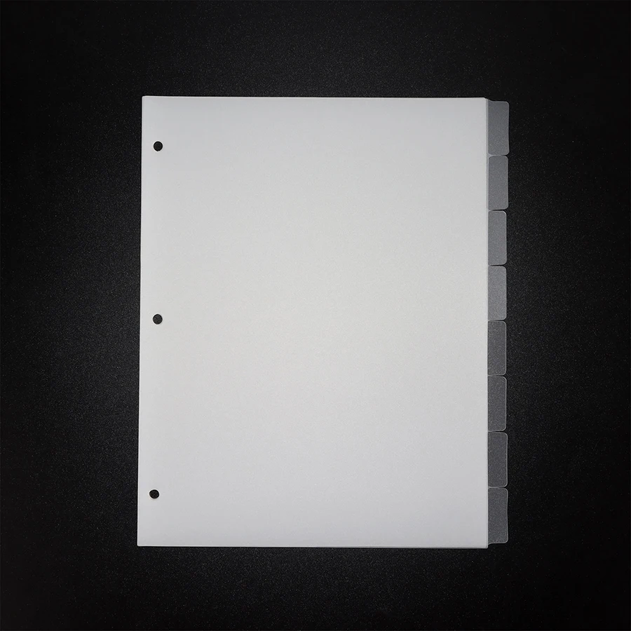 A4/A5/A6/A7 Ringscheiderseiten, 6/8 Blatt, Binder-Gerät, PP-Trennseiten, Budgetbuch-Zubehör, Tagebuch, Agenda, Notizbuchteil – Detail 10