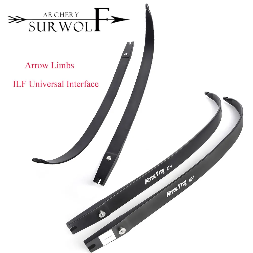 

Archery Bow Limb Fiberglass 35Ibs Black Bow Blade ILF Universal Interface Hunting Shooting Sport Recurve Bow Archery Accessories